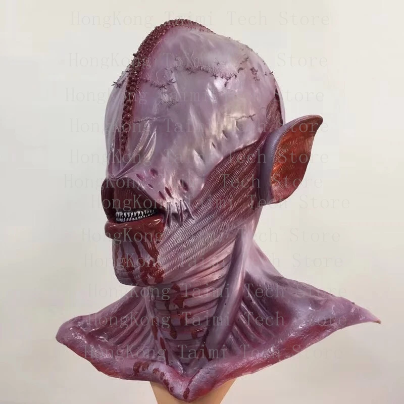 

ALIEN XENOMORPH Resident Evil Licker Costume Mask Vampire Overhead Latex Masks Adults Skeleton xray skull Scary Horror Realista