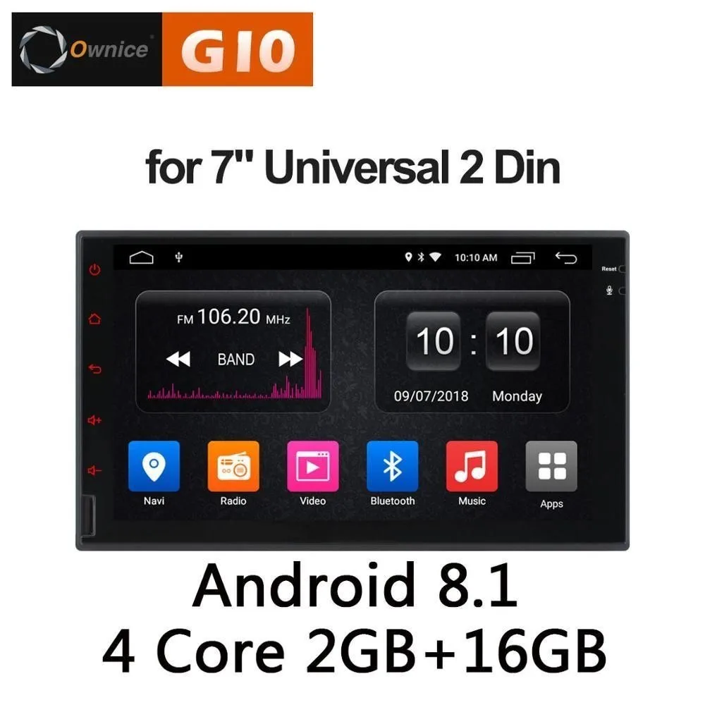 Flash Deal HD 1024*600 Android 8.1 Head Unit On-Board Computer Double 2 din 2din Universal Car Radio Stereo Autoradio Multimedia Player GPS 1