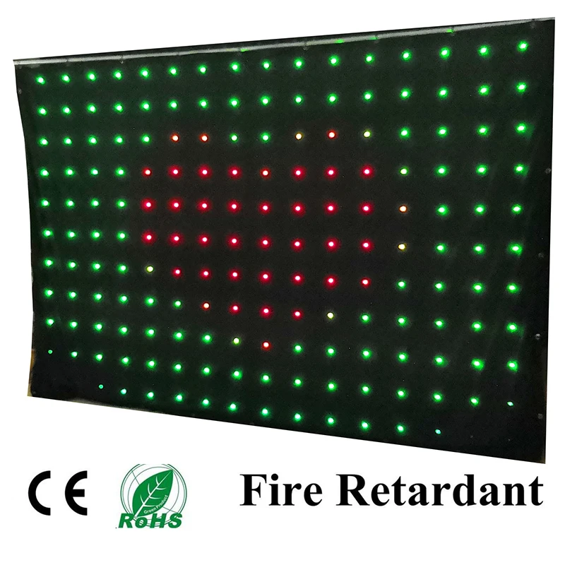 

P18 2Mx3M DMX Controller 80 Animated Patterns LED Vision Curtain Stage Flexible Screen DJ Background LED Video Curtain