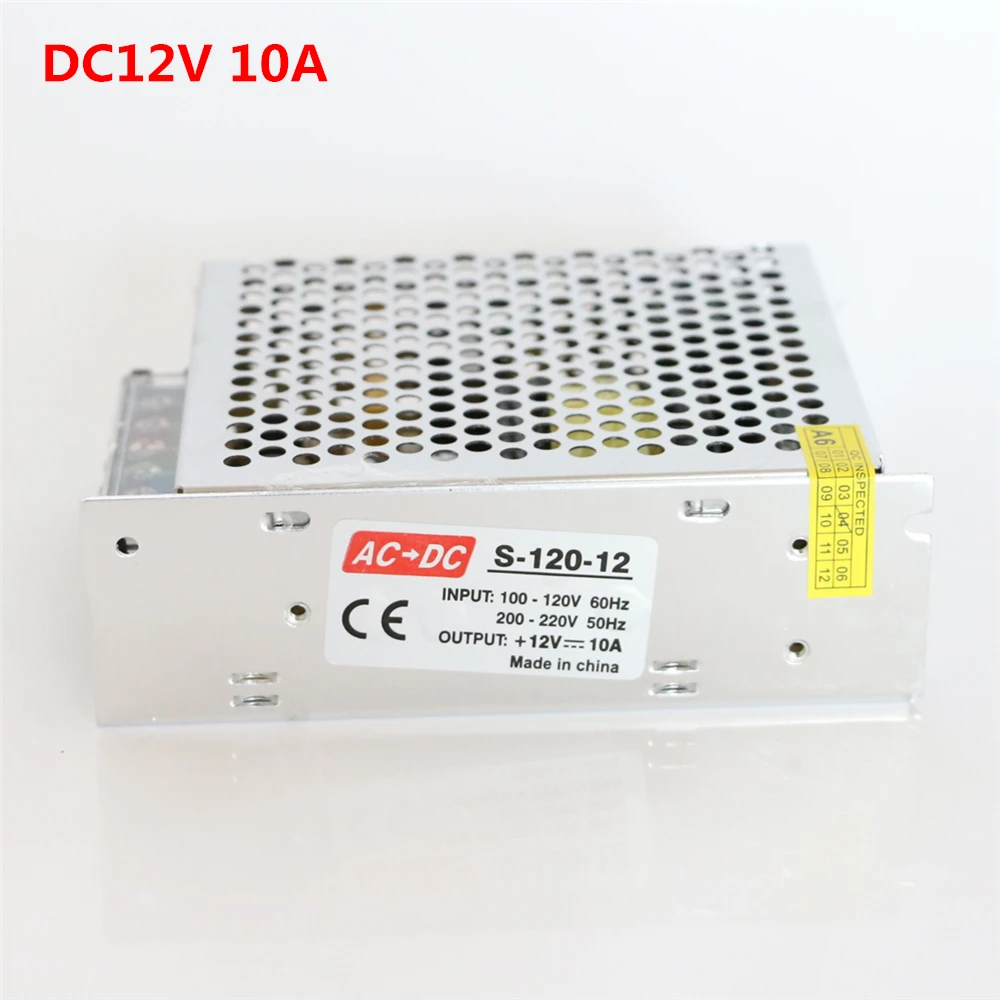 12V Светодиодный драйвер AC110V/220 V к 12 в 1/2/3/5/10/15/20A адаптер питания 12 W-240 W трансформатор освещения для светодиодной ленты/CCTV