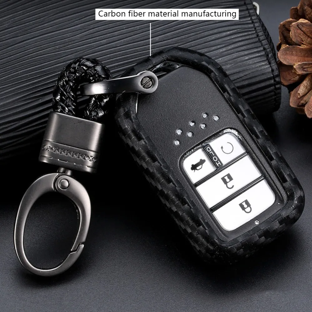 Новое поступление углеродного волокна брелок цепь для Toyota Camry Чехол держатель ключа автомобиля чехол для ключей горячая распродажа