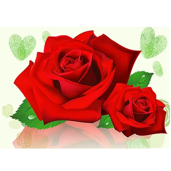 

5D DIY Diamond Painting Cross Stitch Diamond Embroidery Rose Flowers Diamond Mosaic Home Decoration Craft 40X30cm SSYP-153