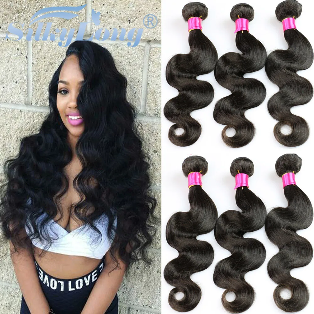 

Malaysian Virgin Hair Body Wave 3 Bundles 8''--28'' 7A Unprocessed Virgin Malaysian Body Wave Hair Extensions Human Hair Weave