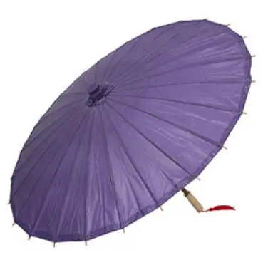 Горячий бамбуковый классический реквизит смазанный бумажный зонтик ярко-красный декоративный зонтик картина с зонтом зонтик «сделай сам» зонтик parapluie - Цвет: Violet