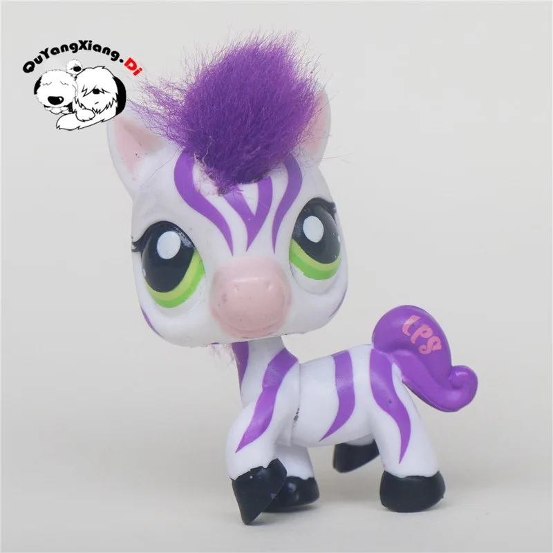 

CW001 Pet Shop Animal Purple hair horse doll action Figure