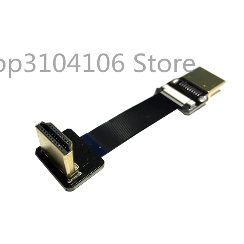 Плоский кабель 0 2 м/0 5 м FPV HDMI Type A папа под углом 90 градусов к HDTV FPC для