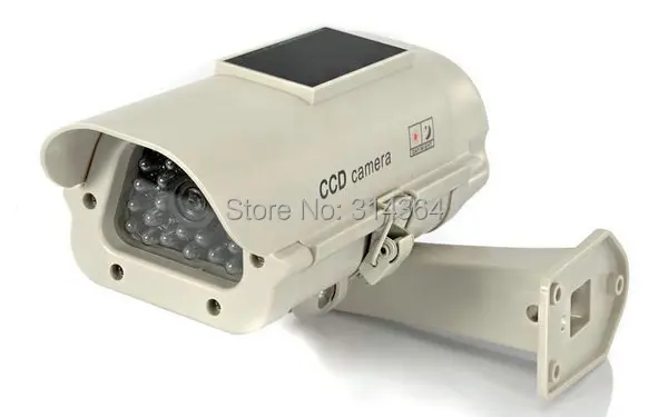4 шт./лот 2300 солнечной энергии манекен манок поддельные безопасности Моделирование камеры наблюдения с мигающий светодиодный