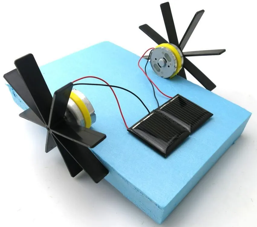 

DIY Solar Toys Technology Small Production Model Boat Paddle Wheel Making Invention Science Experiment Toy Science Model Course