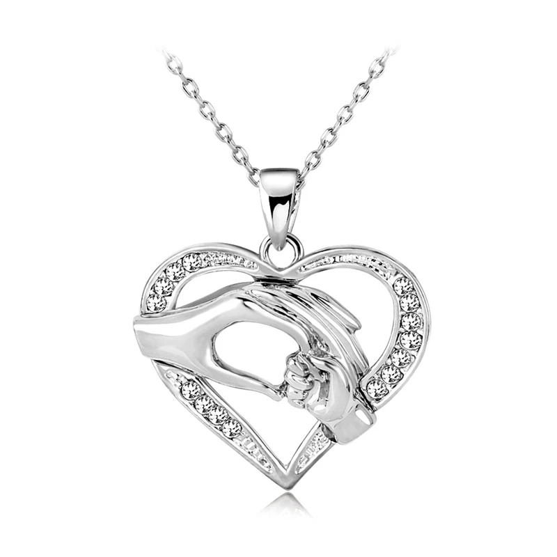 Online H HYDE 2018 Unisex Kalung Liontin untuk Wanita Gadis Cinta Jantung Bentuk 3 Warna Hadiah Terbaik Wanita Pria Grosir J92727