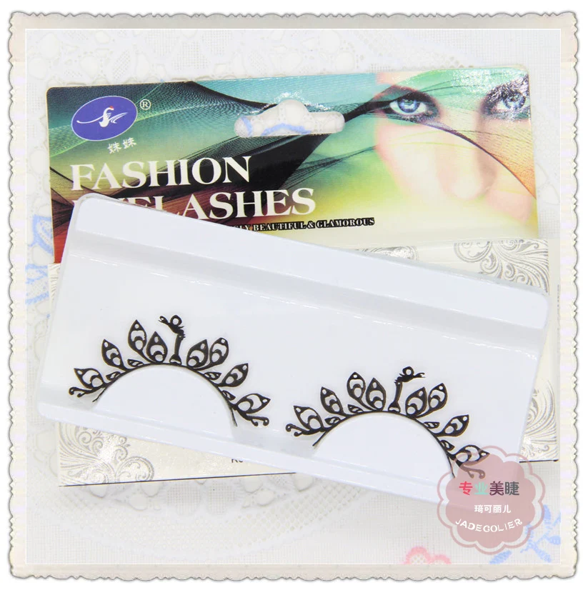 

New peacock pattern paper eyelashes masquerade and other stage performances false eyelash