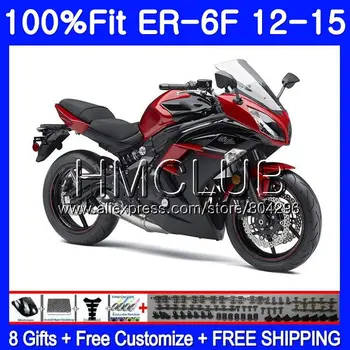 

Injection Dark red blk For KAWASAKI NINJA 650R ER-6F ER6F 12 13 14 15 52HM.2 Ninja650R ER6 F ER 6F 2012 2013 2014 2015 Fairing