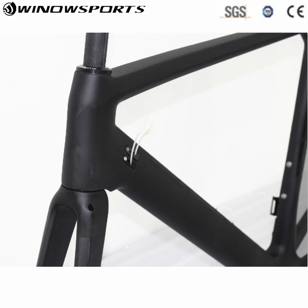 Excellent Disc Carbon Disc Road Frame T800 Super Light Road Bike Frameset matte/glossy BB86 thru axle 142mmX12mm 700c carbon road bike 5