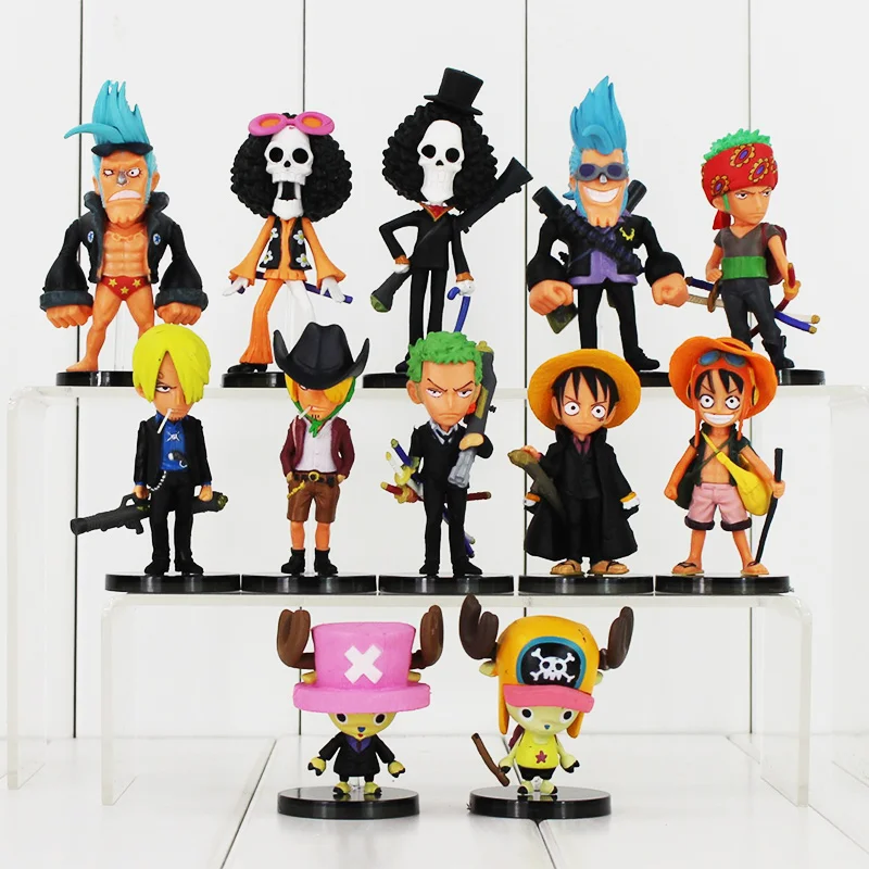Luffy/Roronoa/Zoro/Sanji/Chopper/Robin/Brook/ Nami PVC Action Figure Collection Model Toy 12pcs/lot | Игрушки и хобби