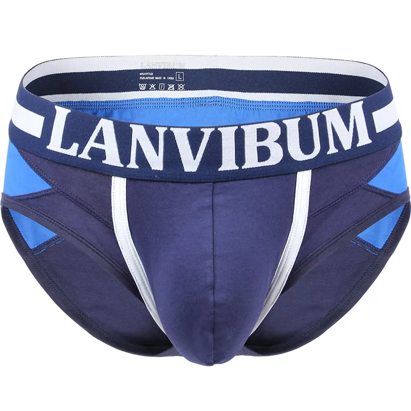 boxers and briefs Lanvibum men underwear breathable elastic cotton sexy underwear men briefs underpants  sexy homme male shorts mens white briefs Briefs