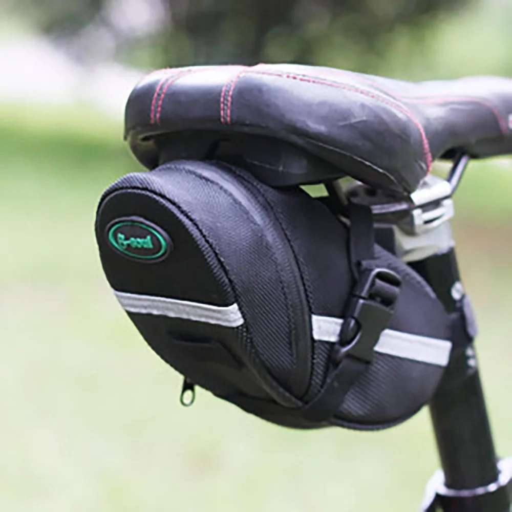 

Nylon Bicycle Bag Bike Storage Saddle Bag Seat Cycling Tail Rear Pouch Waterproof Bag Saddle 2018 Newest Drop Shipping