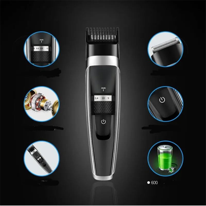 USB перезаряжаемая портативная электрическая 0,4 мм прецизионная укладка бороды для мужчин триммер Бритва для тела машинка для стрижки волос