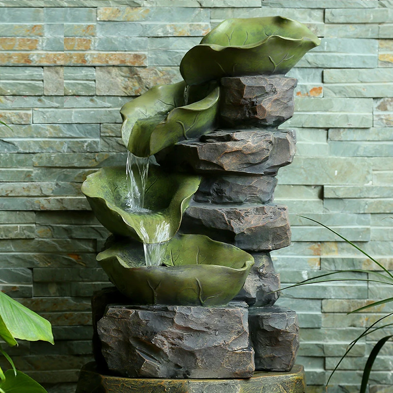 European large rockery Water Fountain Pond Chinese Feng Shui decoration