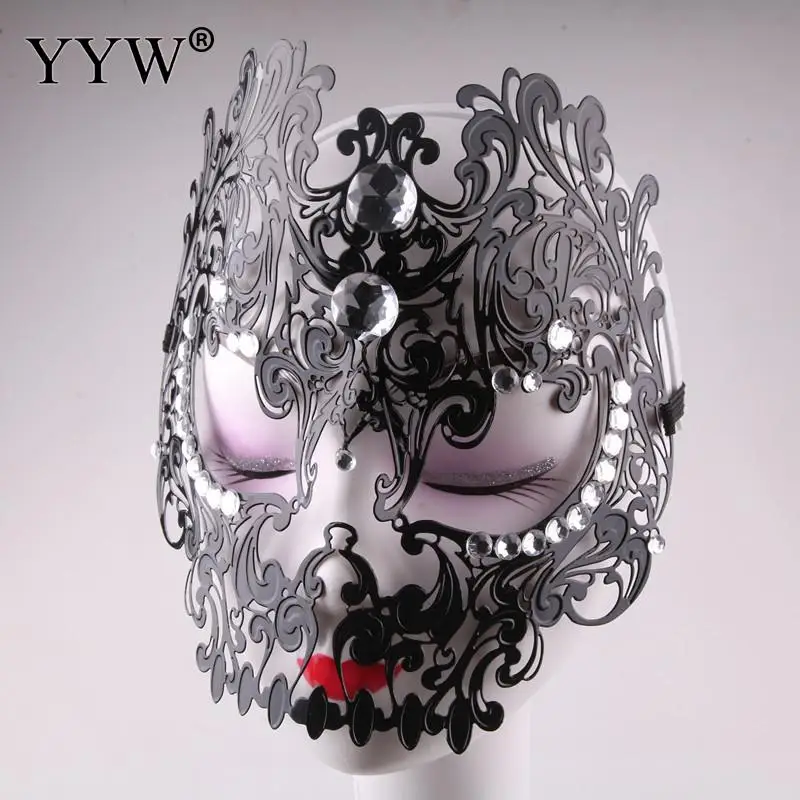 

Sexy Mask Party Masks Metal Full Face Masque Prom Halloween Venetian Mask Women For Masquerade Masker Costume Carnival Supplies