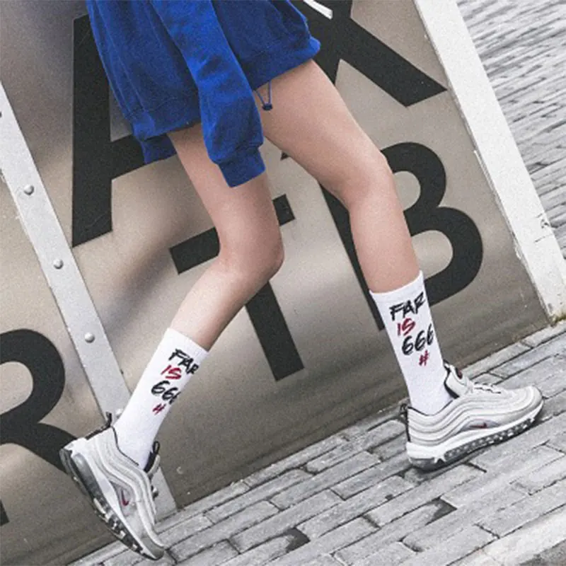 Мужские и женские повседневные Harajuku носки уличные хип-хоп забавные счастливые носки платье компрессионный узор длинные носки Бейсбол
