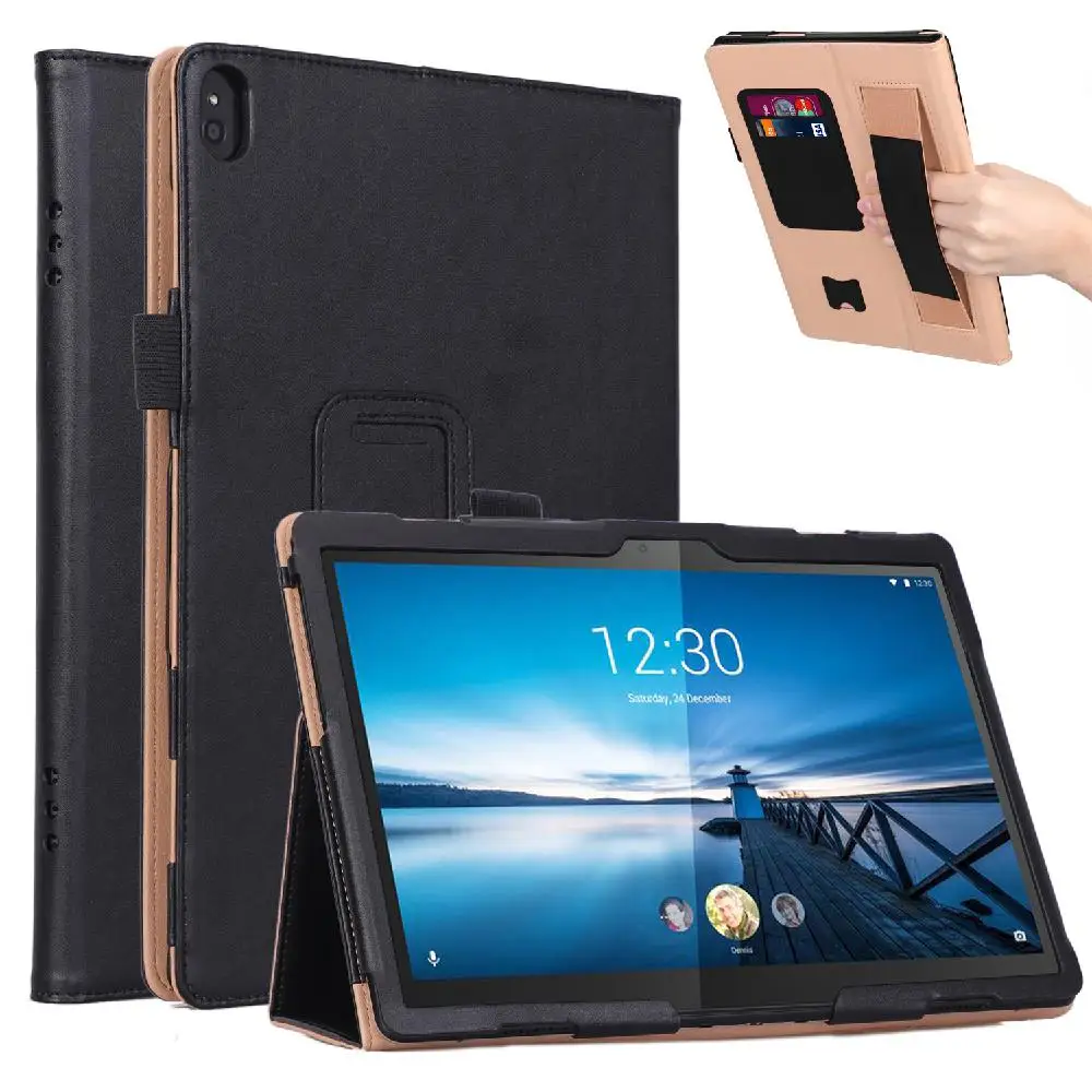 

DSstyles For Lenovo M10 TB-X605F/Lenovo P10 TB-X705F Retro PU Leather Protective Hand Support Tablet Case