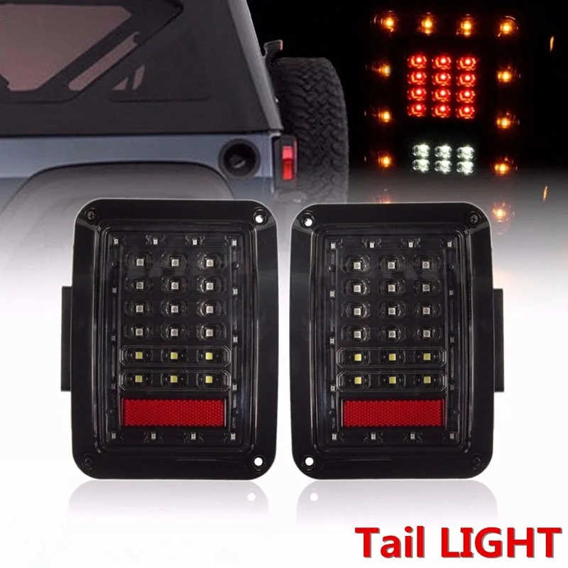 

USA/European Version led tail lights LED Lamps Brake Turn Signal for 07-16 Jeep Wrangler JK