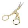 Stainless Steel Retro Tailor Scissor Crane Shape Sewing Small Embroidery Craft CrossStitch Scissors DIY Home Tools Golden silver 4