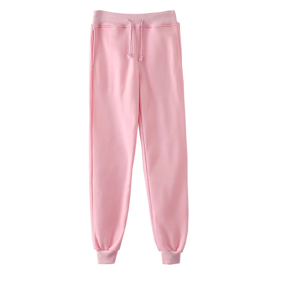 Ручная работа под заказ логотип спортивные штаны Джоггеры для мужчин/wo для мужчин 3D ваш собственный дизайн пользовательские спортивные брюки эластичная талия Jogger Прямая поставка - Цвет: pink