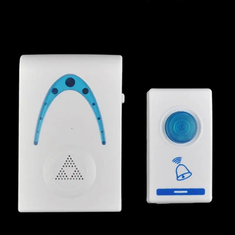 

VAKIND LED Wireless Chime Door Bell Doorbell & Wireles Remote control 32 Tune Songs White Home Security Use Smart Door Bell