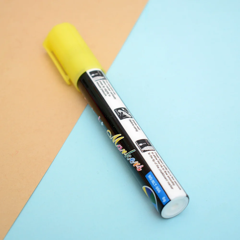 8 цветов, маркер 5 мм, жидкий мел, флуоресцентный неоновый маркер, светодиодный, стеклянная доска, художественные маркеры, офисные принадлежности