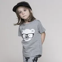 Little maven/Брендовая детская одежда; коллекция года; летняя одежда для маленьких девочек; Футболка с принтом медведя; брендовая хлопковая Футболка; топы; 50767