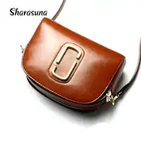 2018 New Arrival Genuine Leather Crossbody Bags Handbags Women Famous Brands Shoulder Messenger Bag Small Hand Clutch Purse Bag