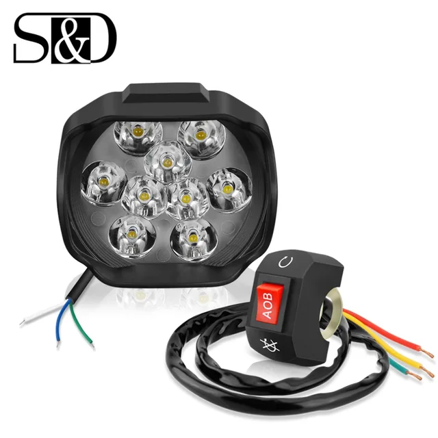 S&D 2500Lm Super Bright Universal Motorcycle Led Headlight Lamp