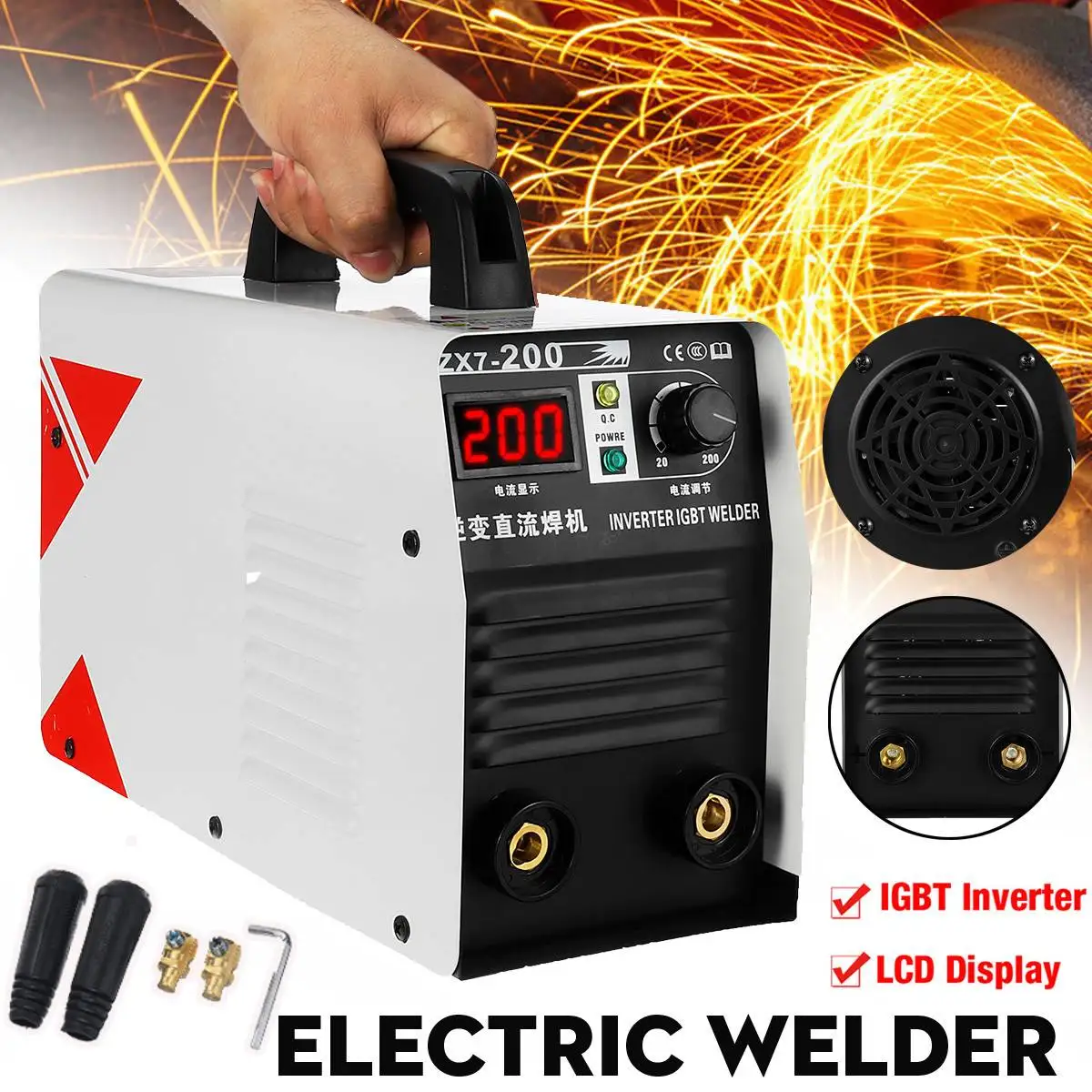 

4000W Electric Welding Machine 220V Handheld Mini MMA Electric Stick Welder Inverter ARC Welding Machine ZX7-200