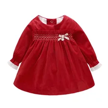Vlinder/ г.; платье для маленьких девочек; сезон весна-осень; милое плотное платье; платье на Рождество и День рождения; платья с длинными рукавами для новорожденных
