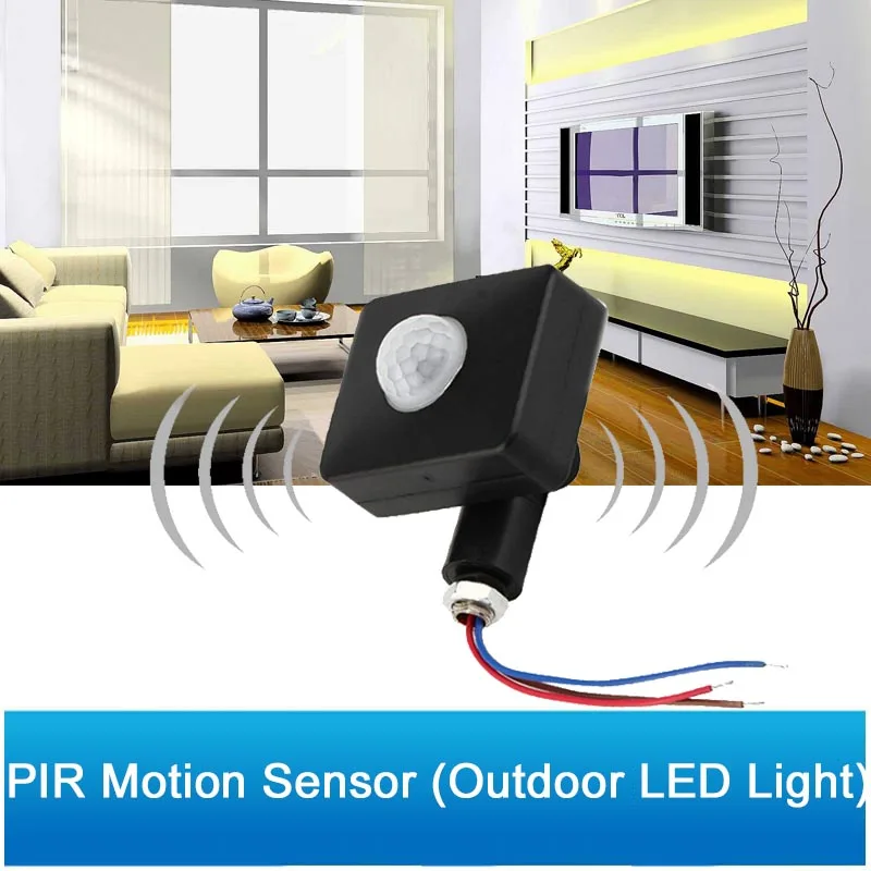 

Outdoor High quality Auto Security PIR Motion Sensor Detector 85-265V Led Light Control Switch 160 Degree Induction
