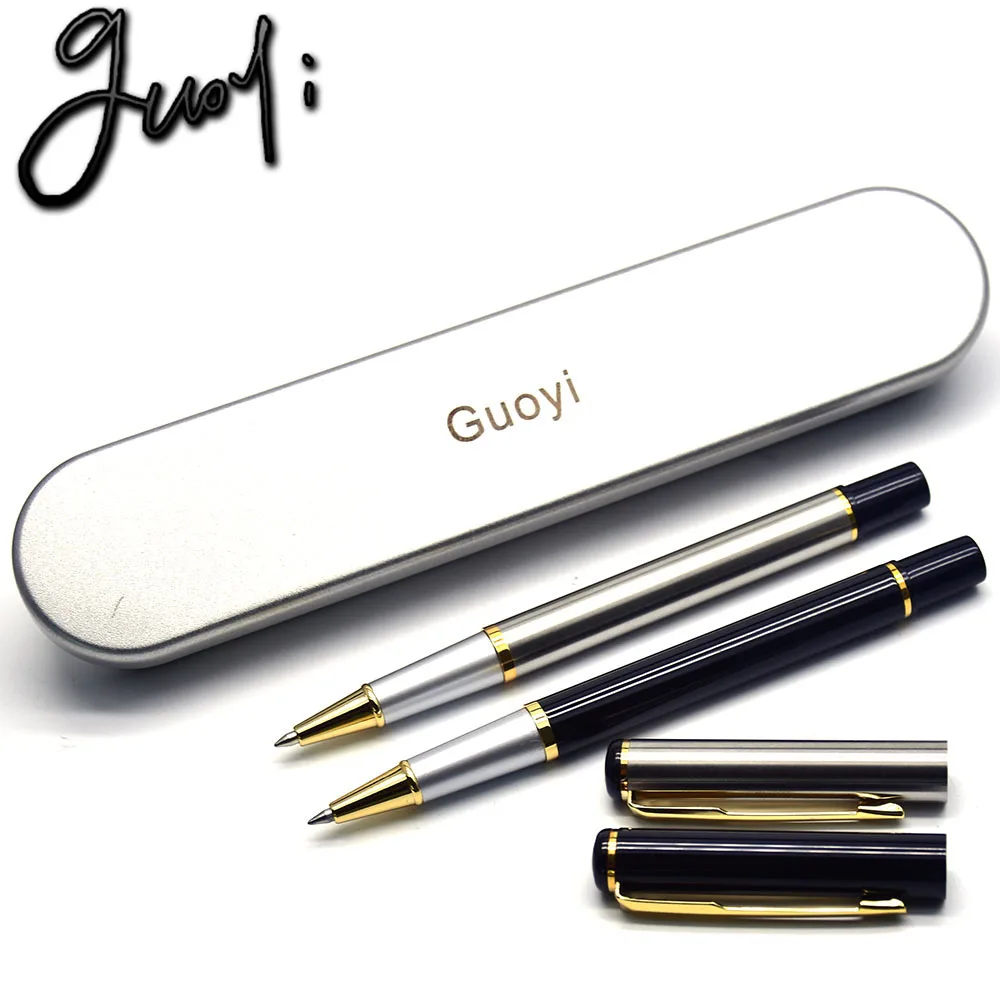 Guoyi бренд A111 DIY Черный Белый стали Ручка-резак канцелярские товары высокого качества Шариковая ручка офис школьные подарки Guoyi