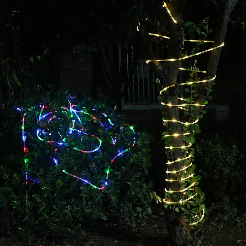 US $10.83 8 Modes Music Sense Led String Tube Fairy Light Garland Outdoor Lighting String Garland Light For Xmas Festival Party Decor