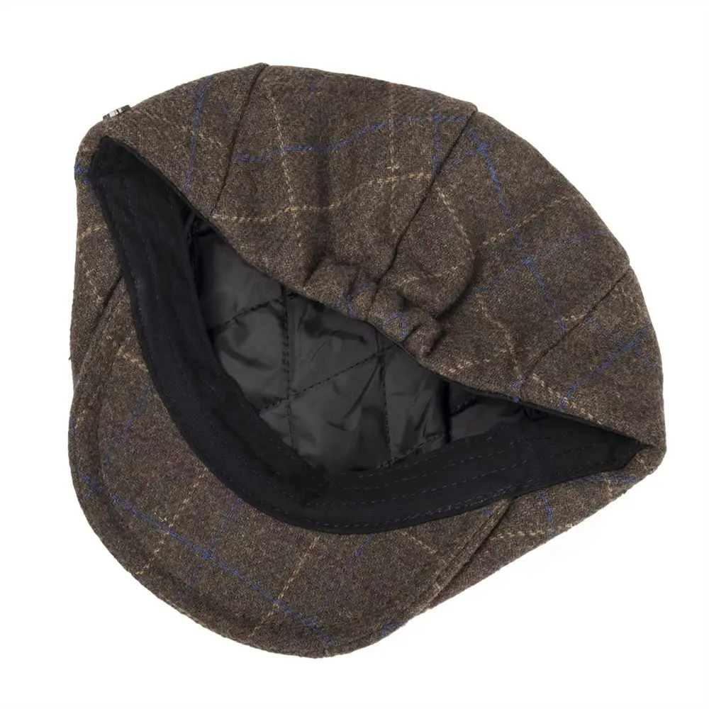 VOBOOM зимние теплые шерстяные мужские женские плоский Плющ кепки осенние береты 8 панель дизайн газетчик таксистка шляпа в стиле Гэтсби Boina 108