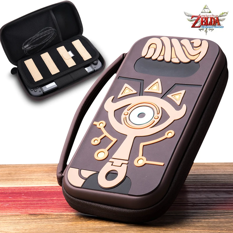 

The Legend of Zelda Sheikah Slate Carrying Storage Bag Switch Water-resistent Case Bags Silica Gel