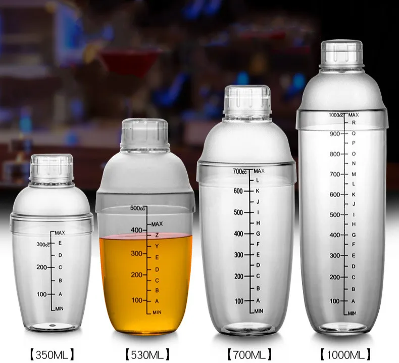 1 шт. 350 мл/530 мл/700 мл/1000 мл шейкер для коктейлей домашний бар посуда пластиковый шатающийся стакан винный Миксер для напитков шейкер mx9231012