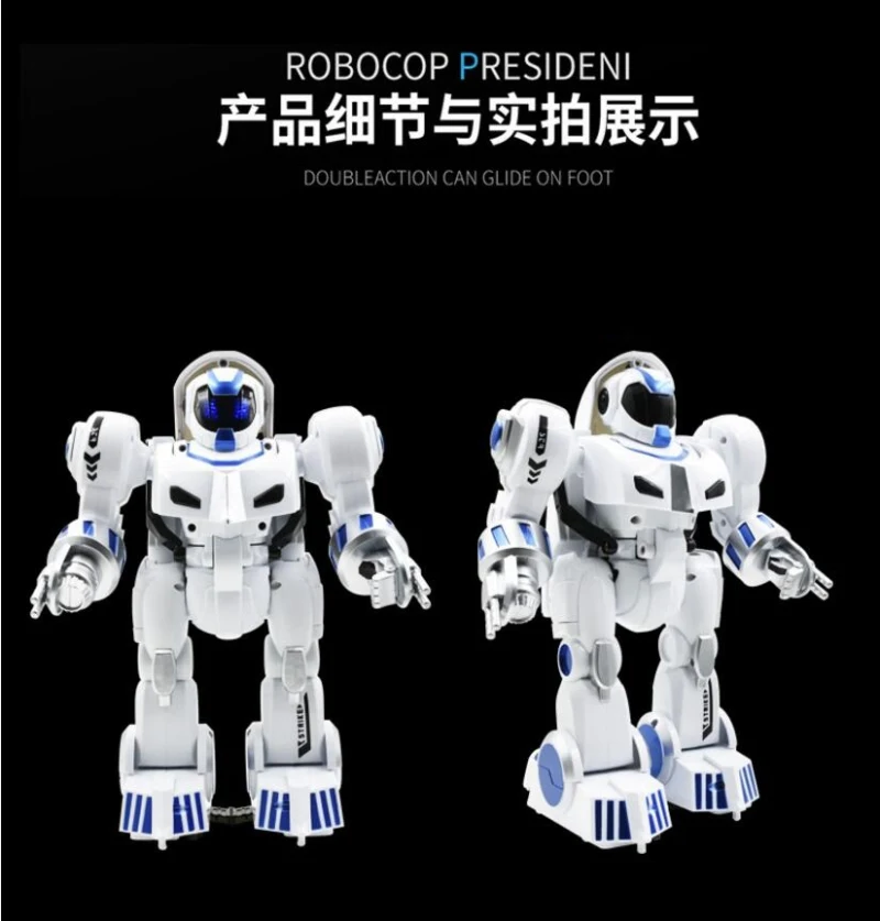 Early Education Electric Interactive Remote Control Deformation RC Robot Truck Toy Fingerprints IR Smart Walking Robot Model Toy