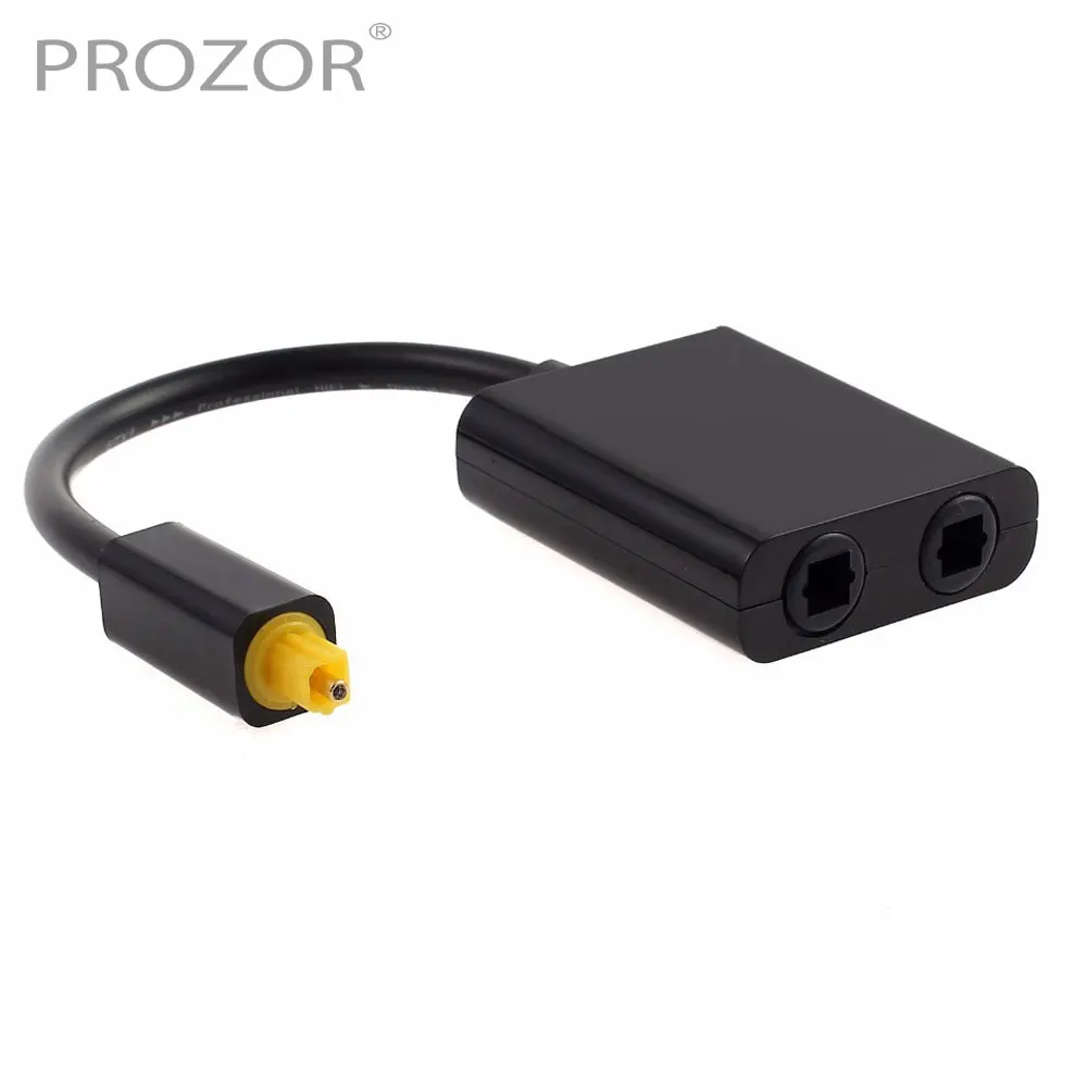 Черный/белый мини USB аудио кабель proзор цифровой Toslink оптоволоконный от 1 до 2