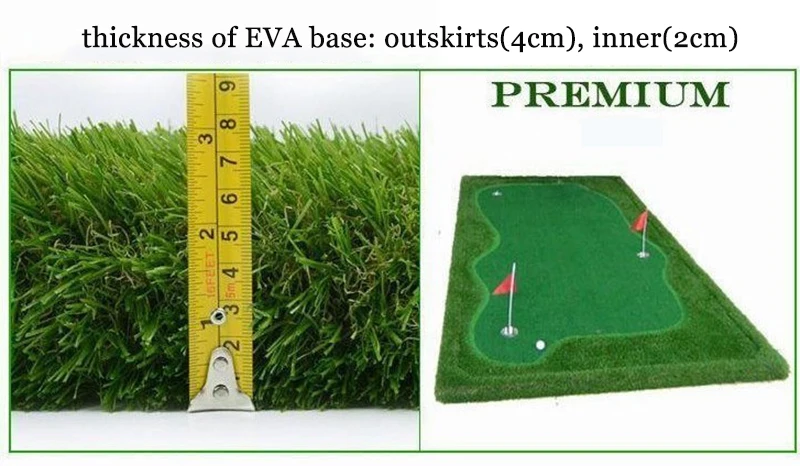 PGM 3.3ft*9.84ft Indoor Golf Putting Green Trainer Golf Putting Mat Artificial Turf Golf Putting Training Aids Equipment