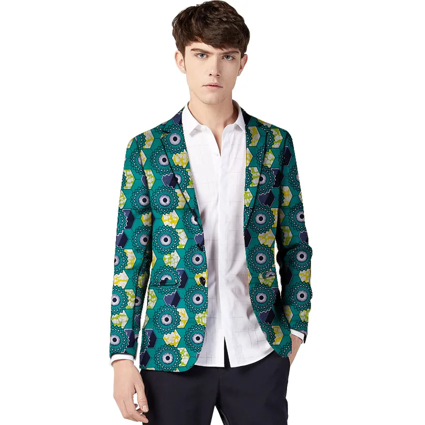 African clothing men's print blazers Ankara patterns slim fit suit jacket male blazers casual men outer wear Plus Size African clothing men's print blazers Ankara patterns slim fit suit jacket male blazers casual men outer wear Plus Size
