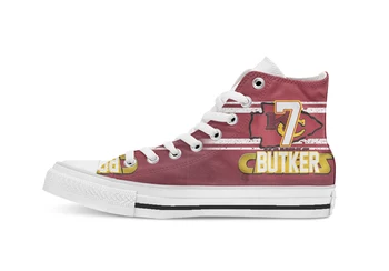 

Kancas City Football Player Butker 7 High Top Canvas Shoes Custom Walking shoes