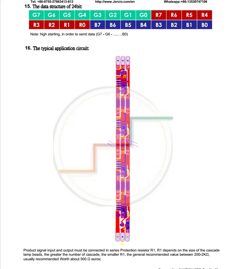 Jercio 50~ 1500 шт XT1603-N(аналогичный WS2812b или SK6812) 4020 RGB DC 5V боковой светильник индивидуально адресуемый SMD СВЕТОДИОДНЫЙ