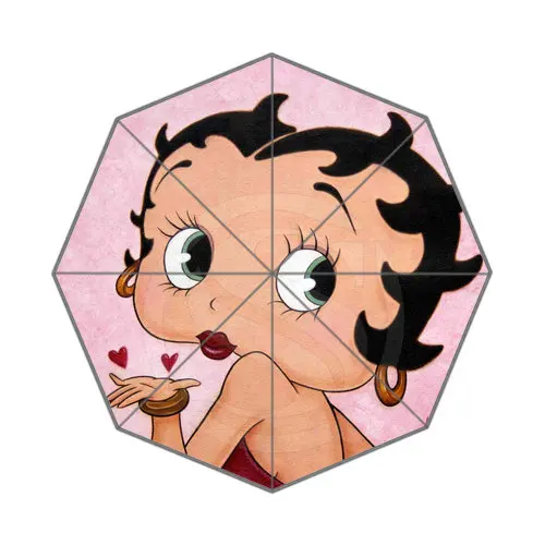 Горячая на заказ Betty Boop Лучший милый, симпатичный дизайн Портативный Модный стильный полезный складной зонтик#-efw1