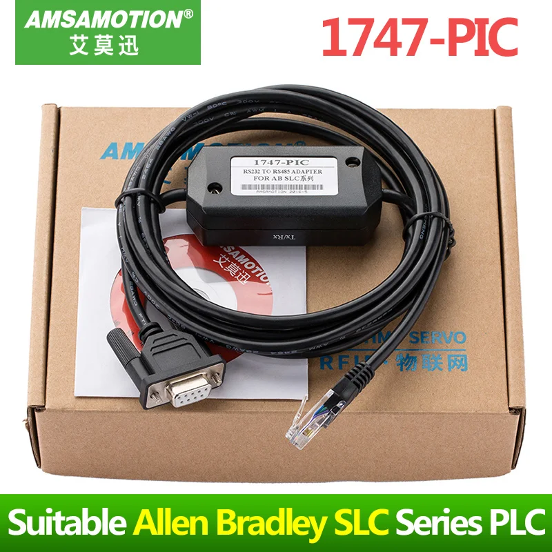 Совместимый программируемый кабель Allen Bradley 5/01 5/02 5/03 SLC Series PLC 1747-PIC RS232 для