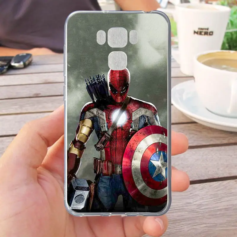 

Mutouniao Avengers Design-3 Silicon Soft TPU Case Cover For Asus Zenfone 2 3 4 Selfie Pro Laser GO Live MAX 5.0 5.2 5.5 ZB501KL