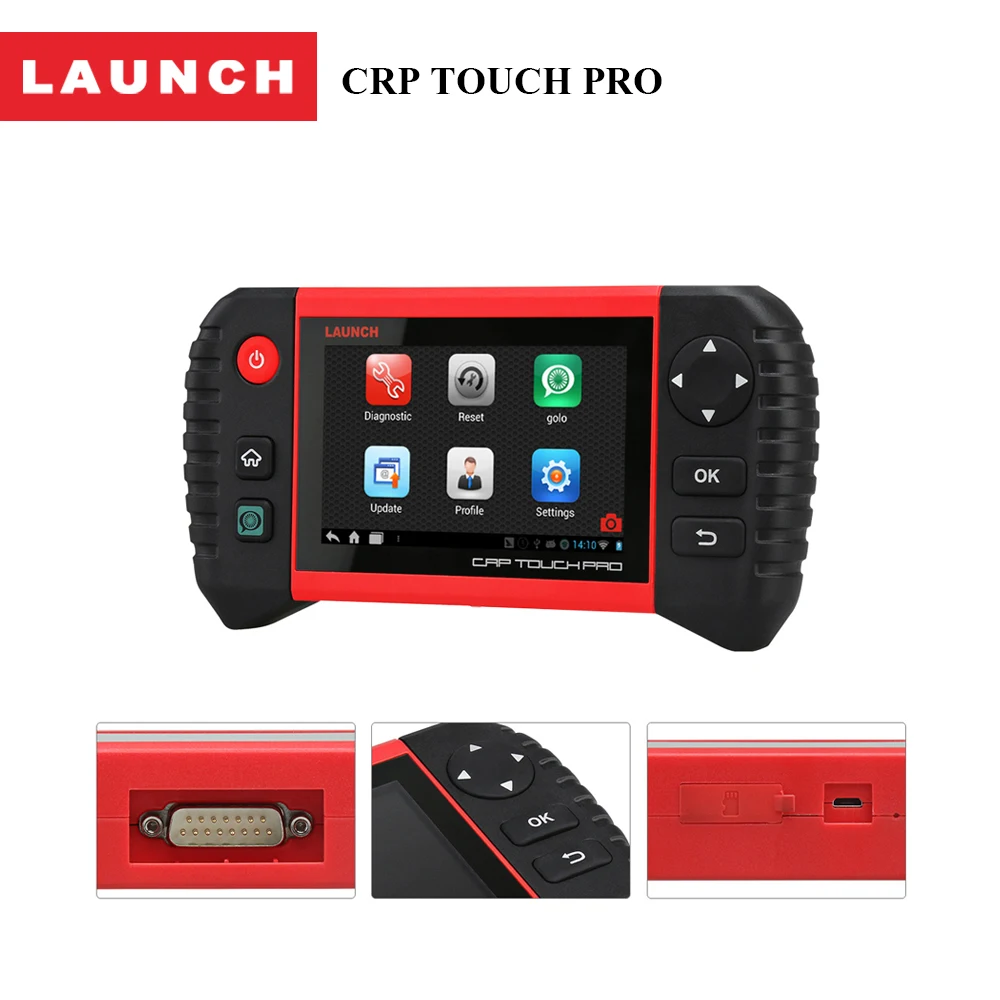 

Launch 5 inches Crp Touch Pro android system bluetooth obd2 diagnostic scan tool with English/French/German/Spanish/Russian